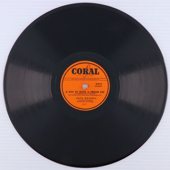 Jack Haskell - Wedding Invitations/Kiss To Build A Dream On 78rpm Record 60574 - Picture 4 of 16